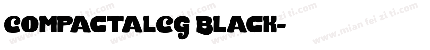 CompactalCG Black字体转换